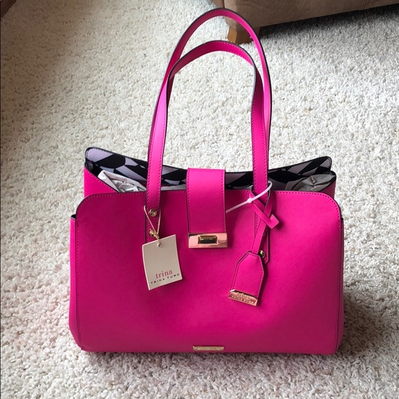 Trina Turk Handbags - Trina Turk pink and gold bag